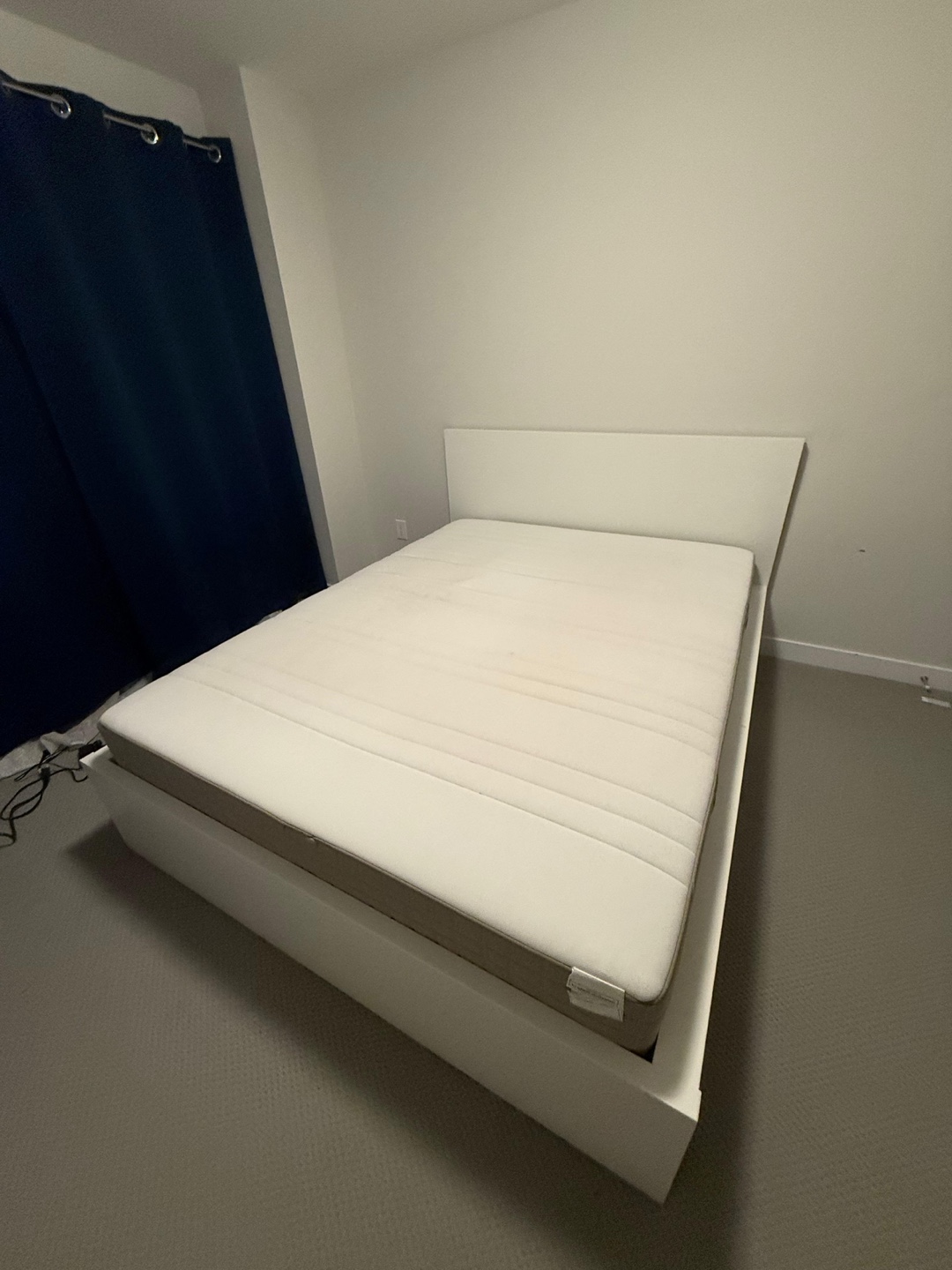 IKEA MALM White Queen Bed Frame with Slatted Base - photo 2
