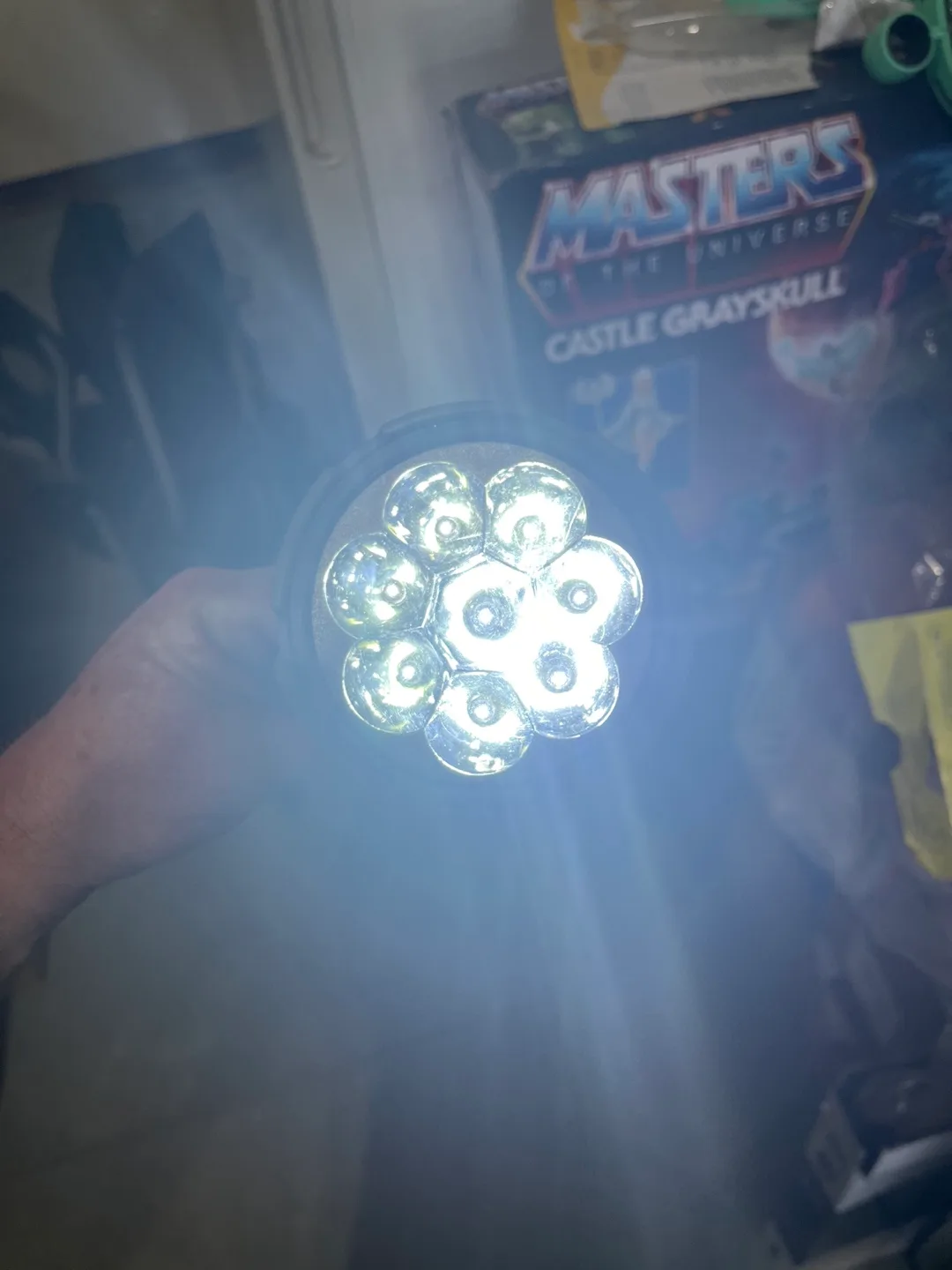 Portable LED Spotlight with Handle image indicator(2)