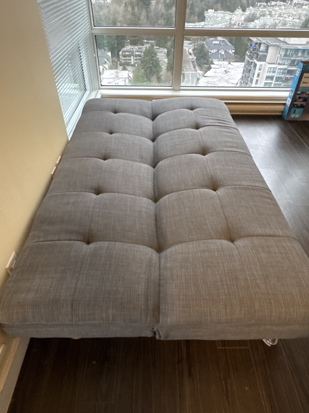 Grey Futon Couch / Sofa Bed - photo 3