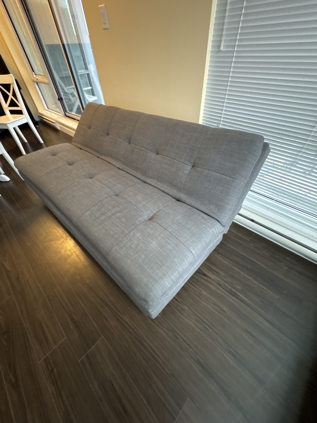 Grey Futon Couch / Sofa Bed