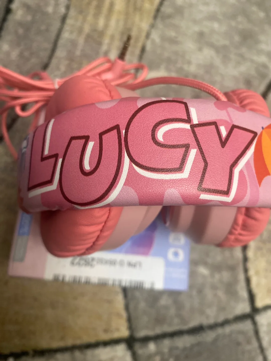 Midoula H-01 Wired Over-Ear Headphones - Pink Lucy Design image indicator(4)