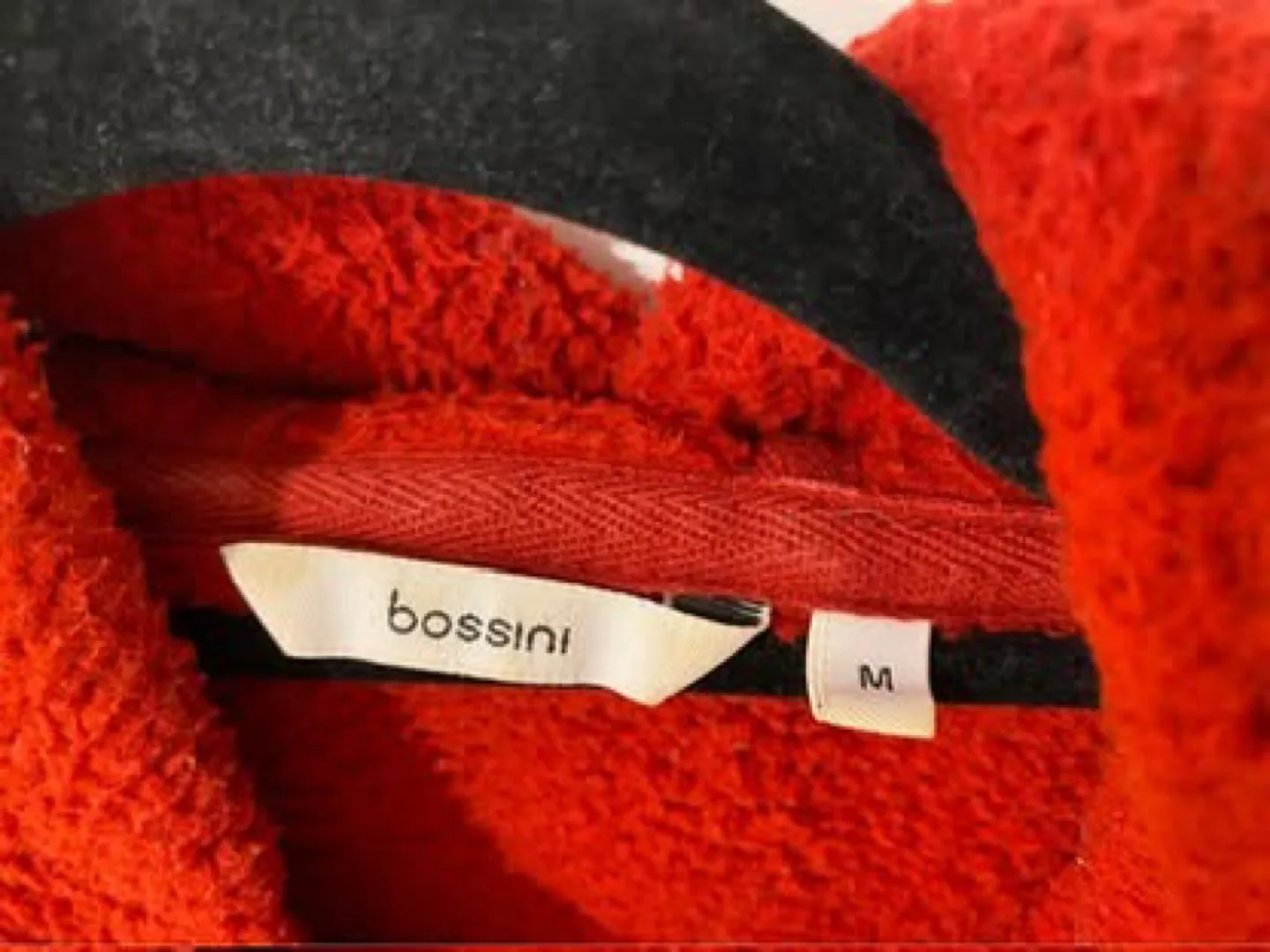 Bossini Red Fleece Hoodie Winter Jacket - Size M image indicator(3)
