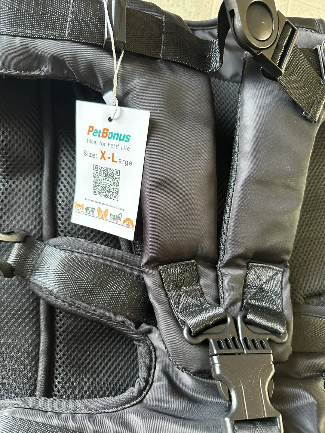 New PetBonus Pet Carrier Backpack - X-Large - Black image indicator(3)