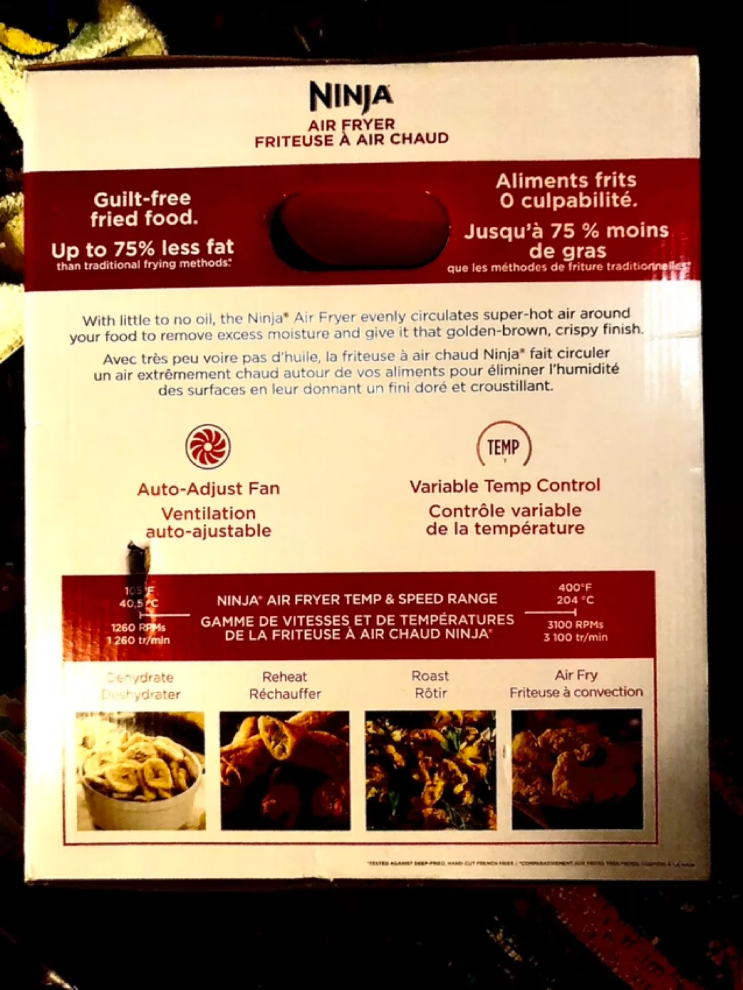 Ninja AF100 4 Quart Air Fryer 3.8L with Recipe Book image indicator(2)