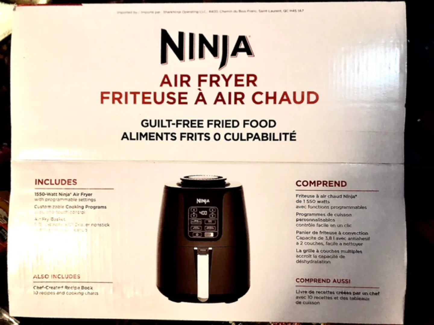 Ninja AF100 4 Quart Air Fryer 3.8L with Recipe Book image indicator(10)