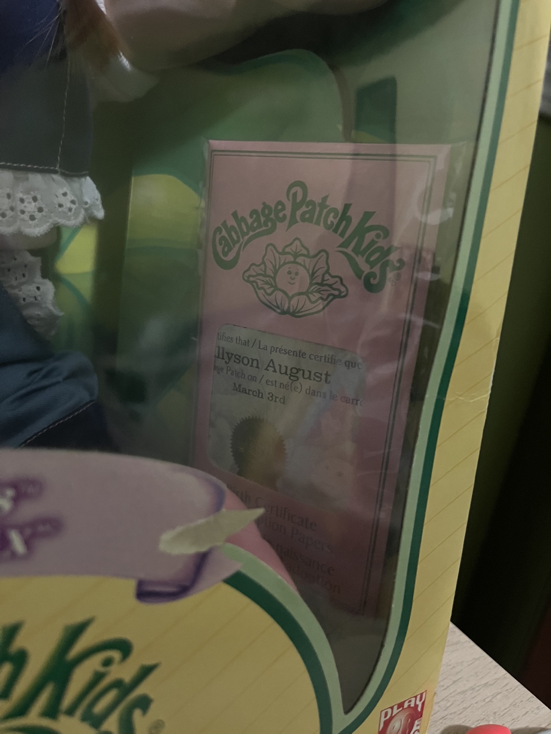2004 Cabbage Patch Cornsilk Kid Doll - Alyson August - photo 2