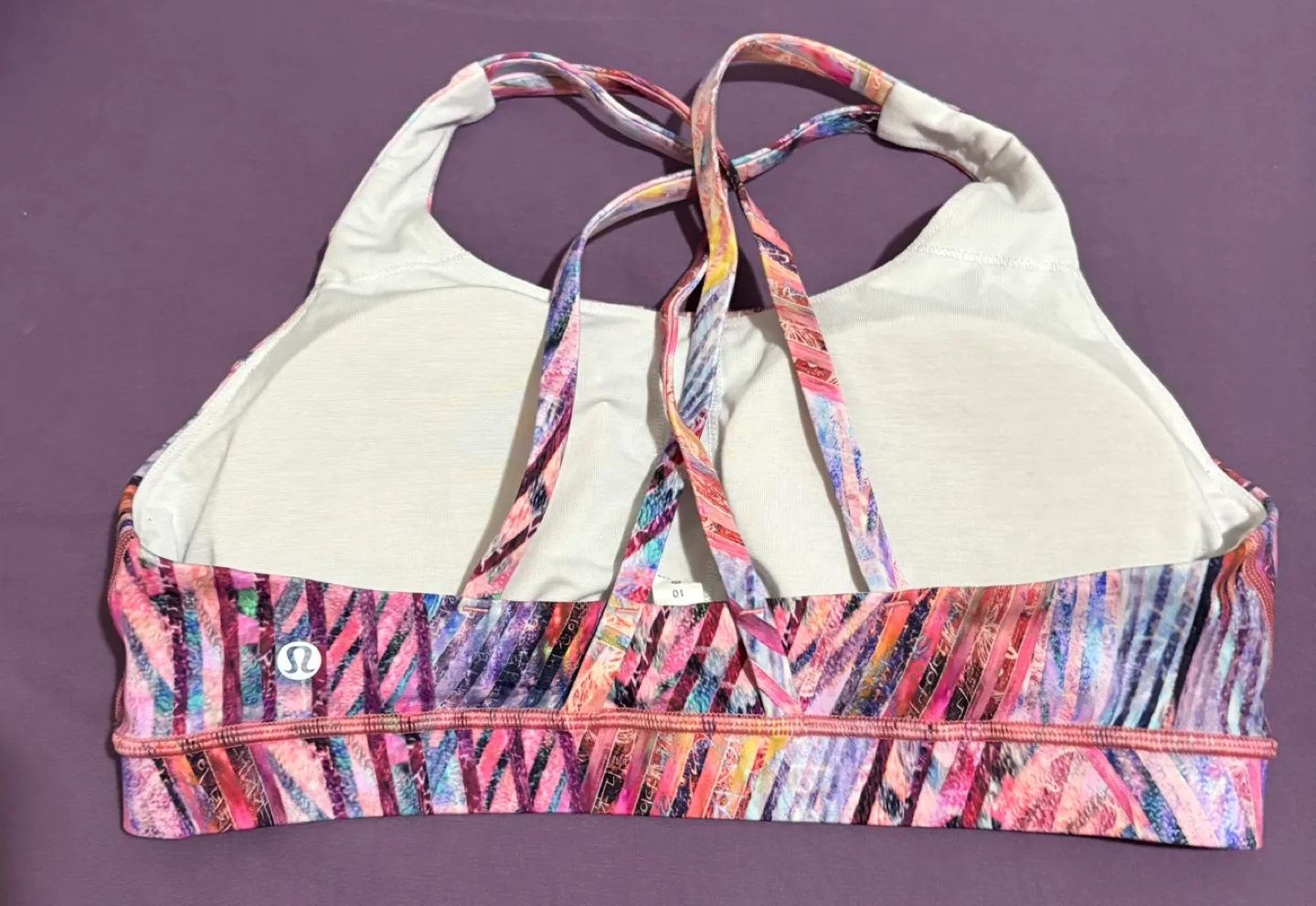 Lululemon Energy Bra Central Saint Martins NULUX -Size 10 image indicator(2)