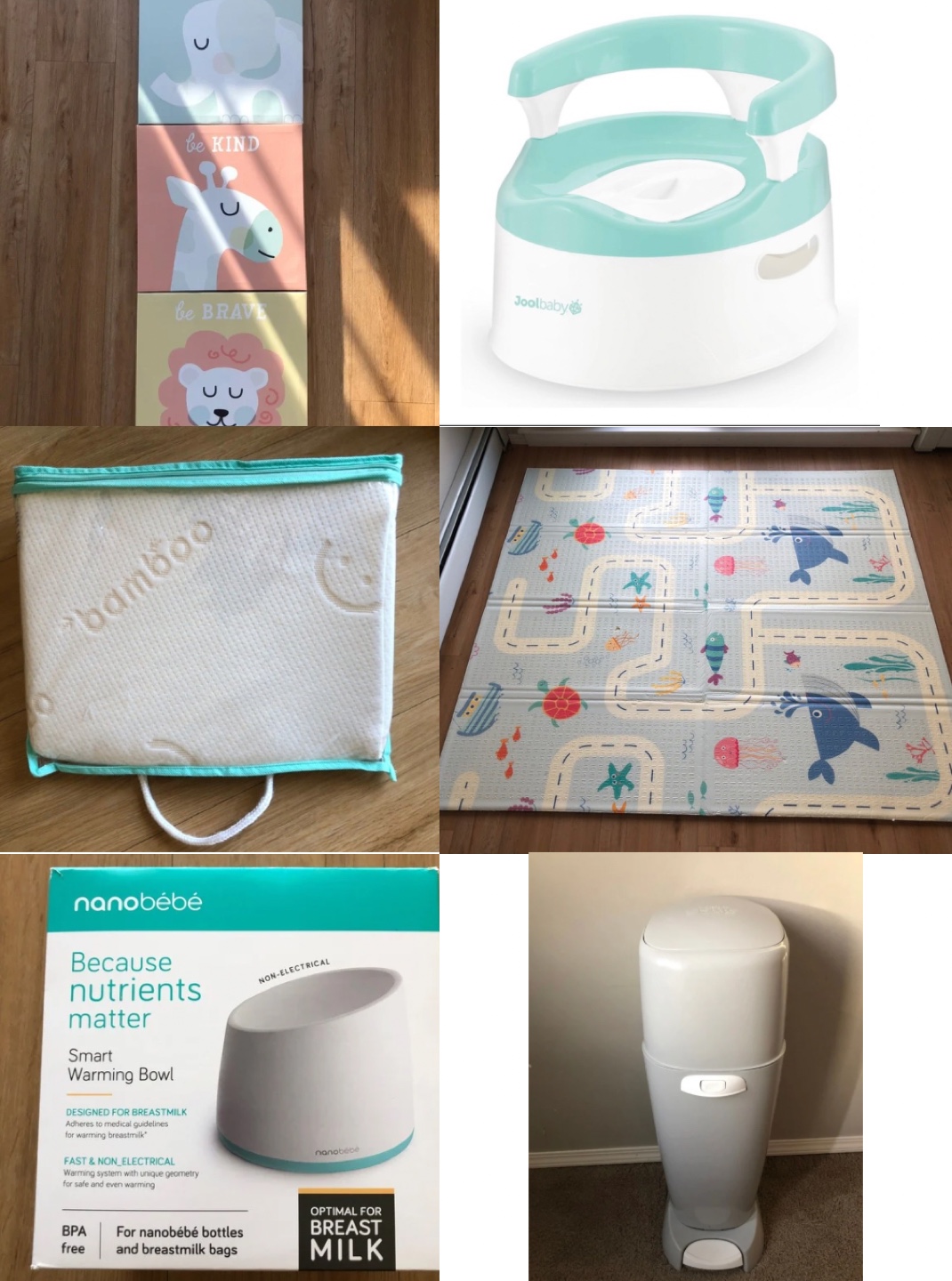 Bundle Baby/kid Nursery: Potty Chair, Play Mat, Wall Art & More!