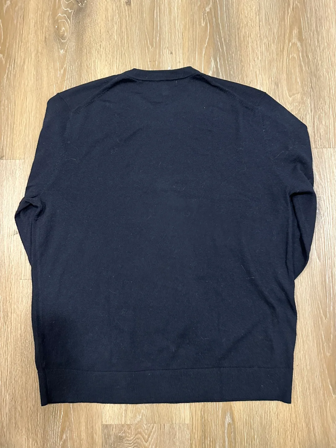 Banana Republic Merino Wool Mens Dark Blue Sweater Size XL image indicator(3)