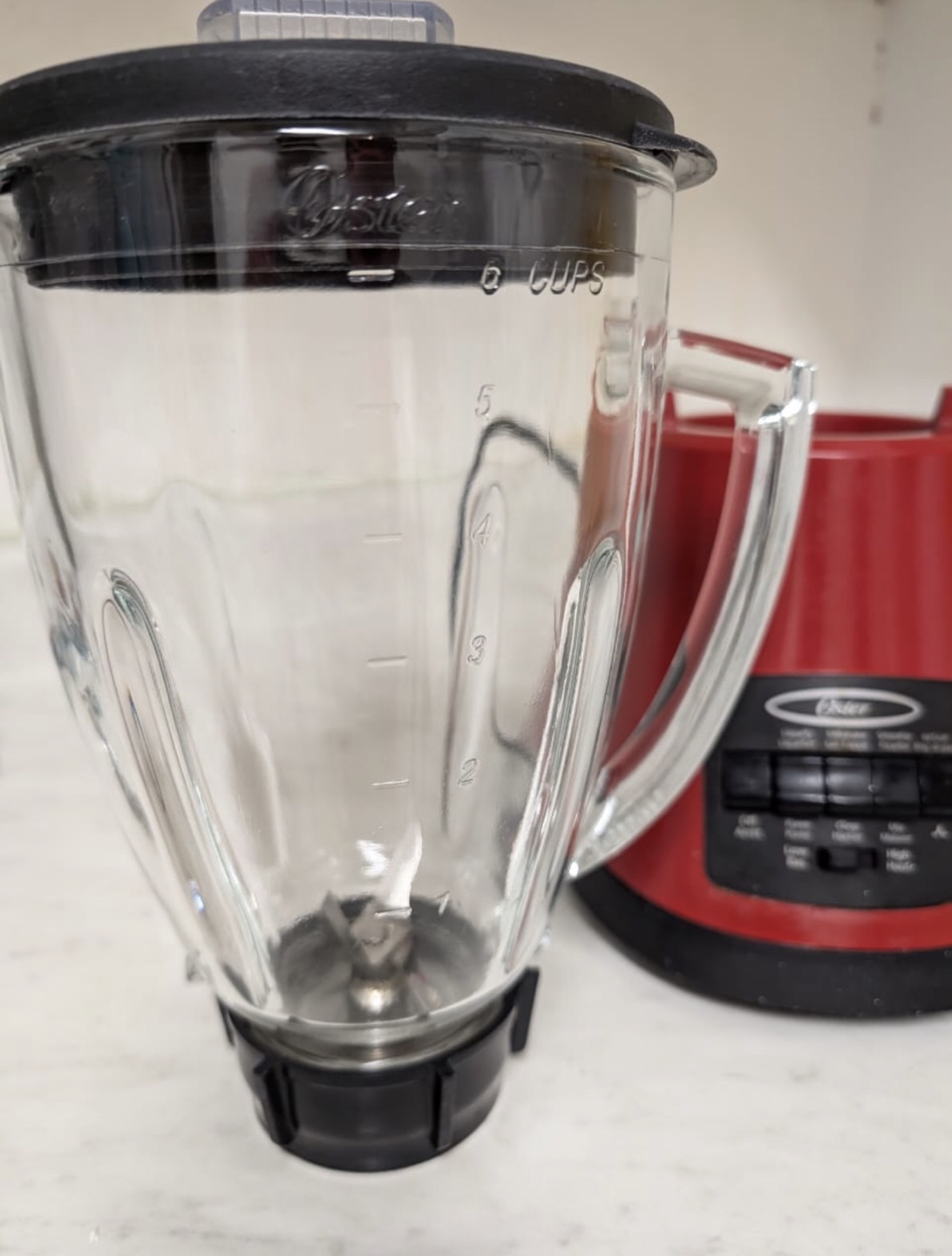 Oster Red Blender with Glass Jar