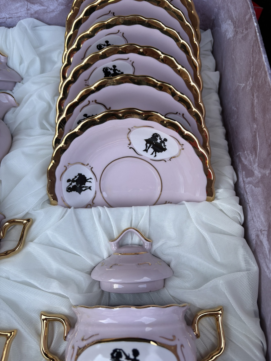 Vintage Porcelain Tea Set - Lavender with Gold Accents - photo 3