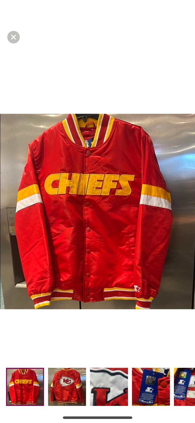 Brand New Kansas City Chiefs Satin Bomber Jacket
