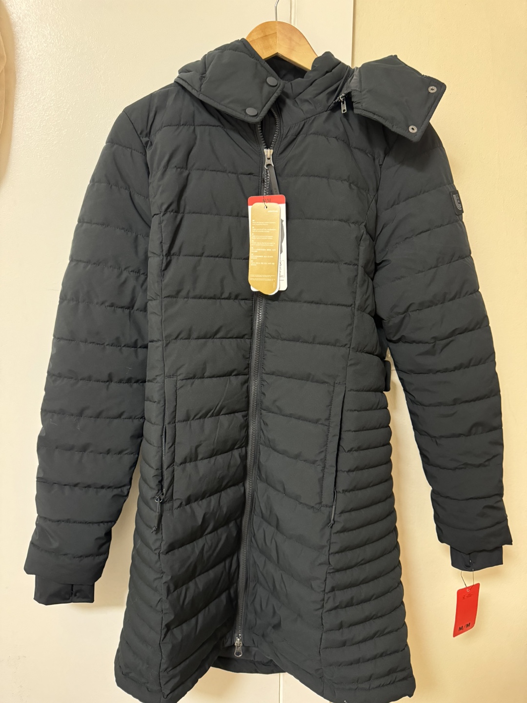 New, Women's Black Live Out Loud Parka