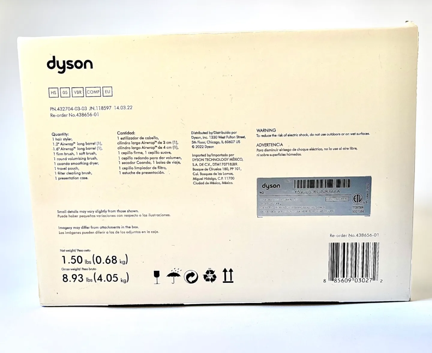 NEW Dyson Airwrap Complete Long Special Vinca Blue & Rose image indicator(8)