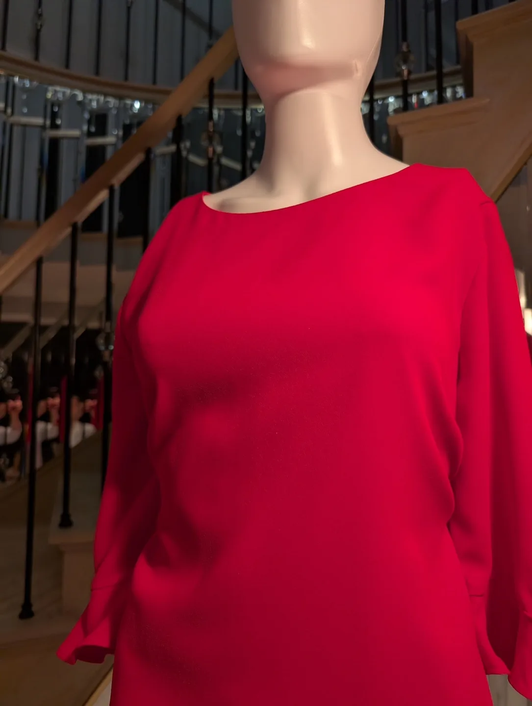 CeCe Red Dress Size 12 image indicator(3)