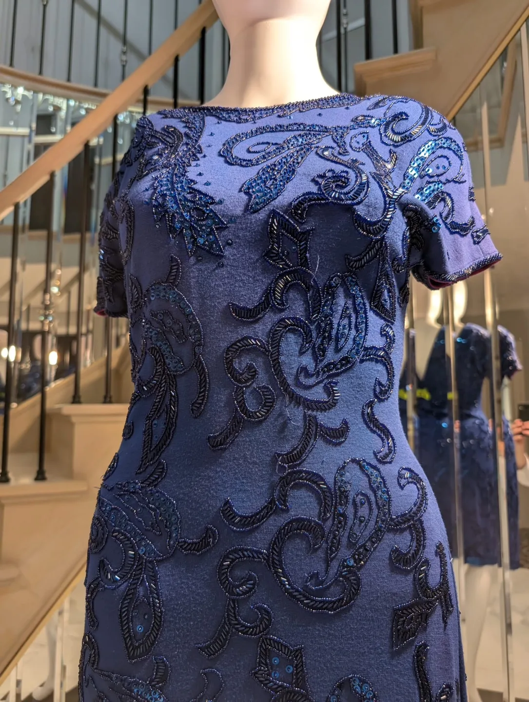 Stunning beaded Liptons cocktail dress image indicator(3)