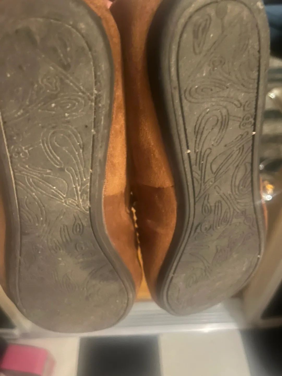 Brown Suede Moccasin Slippers image indicator(3)