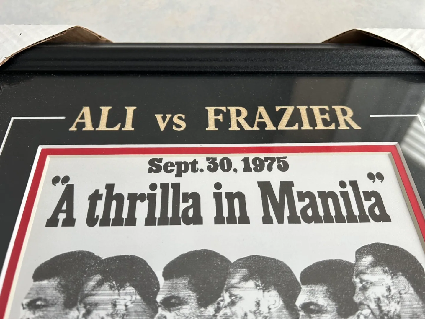 Framed Ali vs Frazier Fight of a Lifetime Signed Print image indicator(5)
