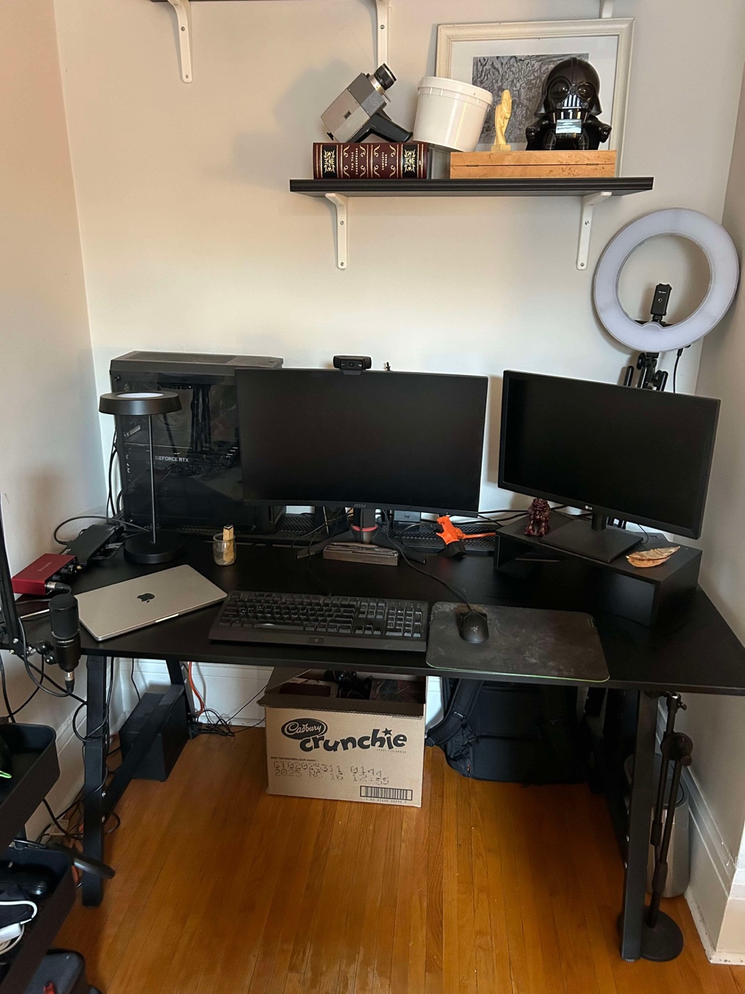 Black IKEA Gaming Desk