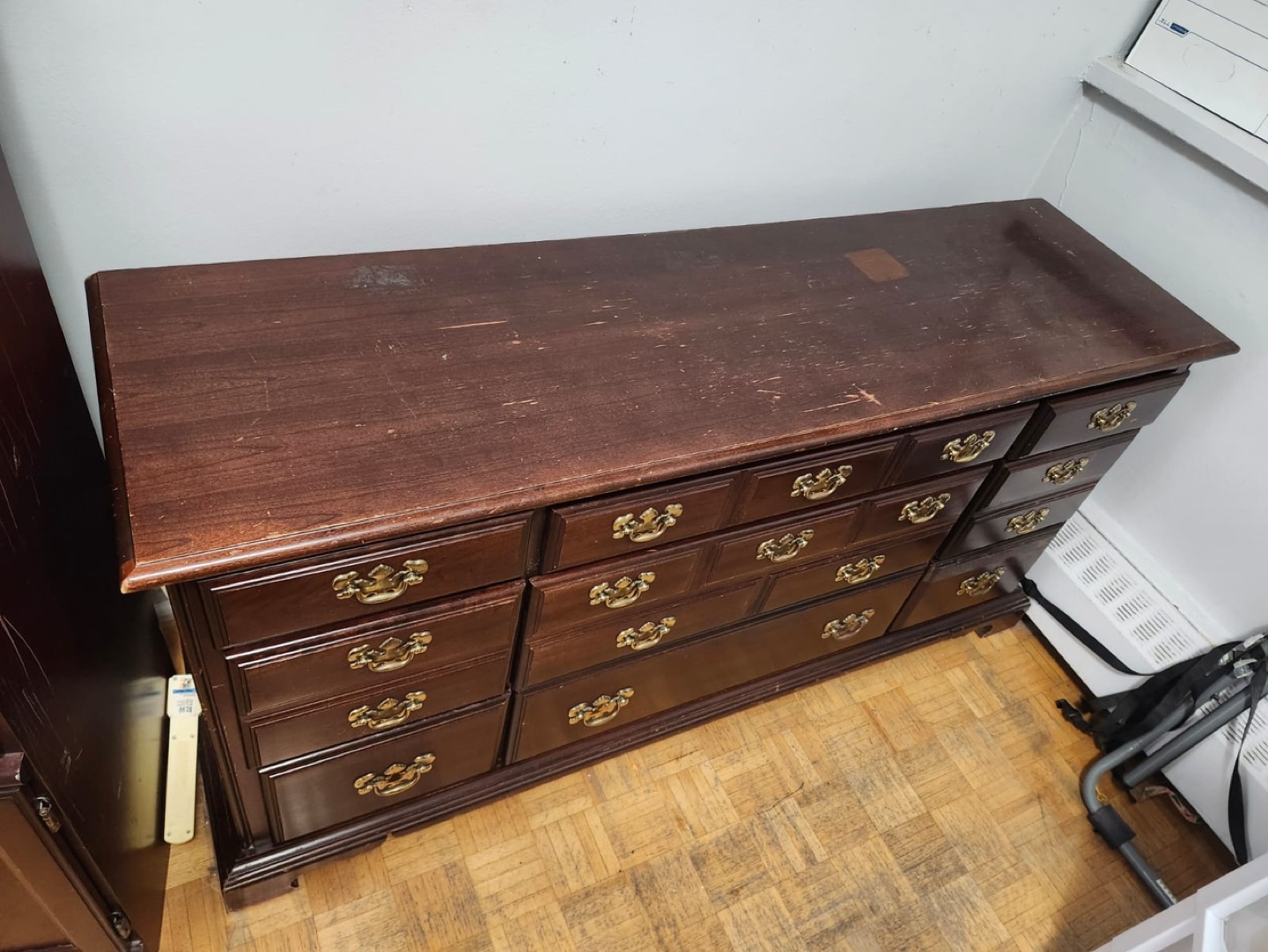 Vintage Wooden Dresser with 12 Drawers - photo 5