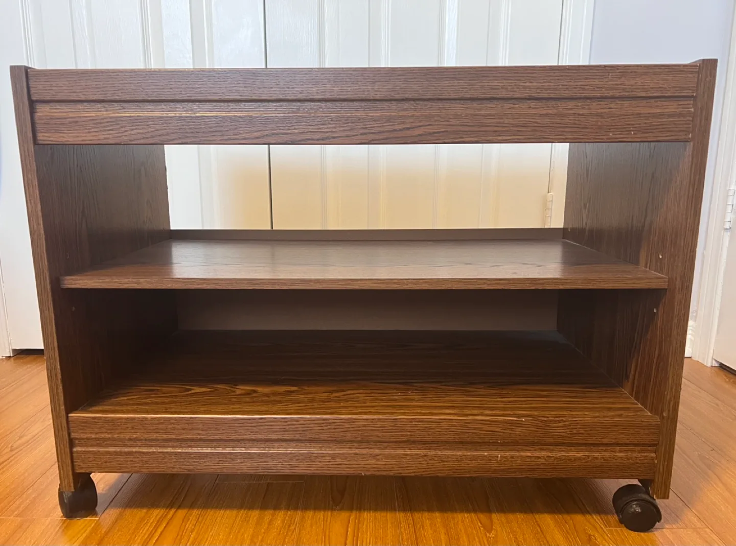 Brown Wooden Rolling Storage Unit image indicator(3)