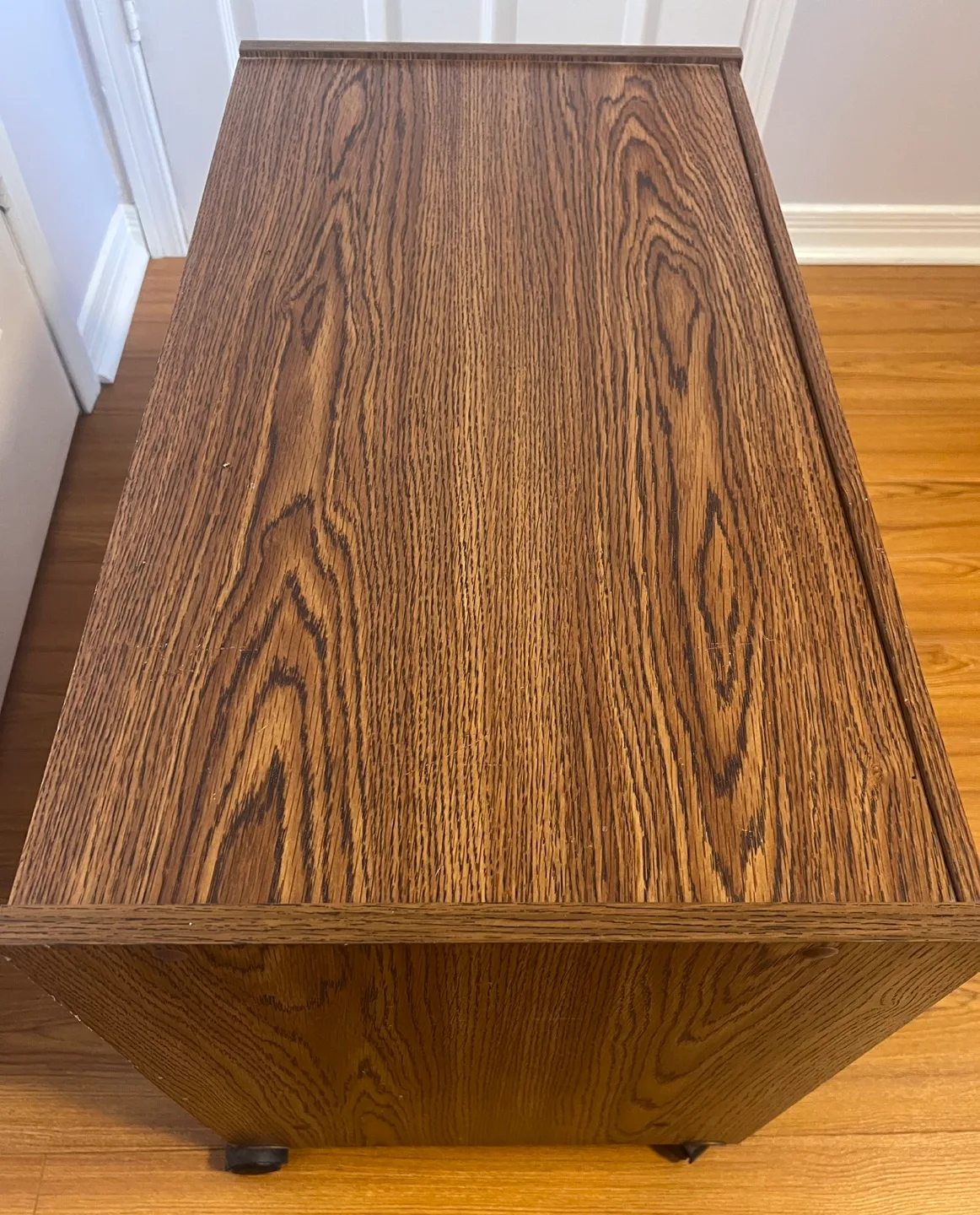 Brown Wooden Rolling Storage Unit image indicator(4)