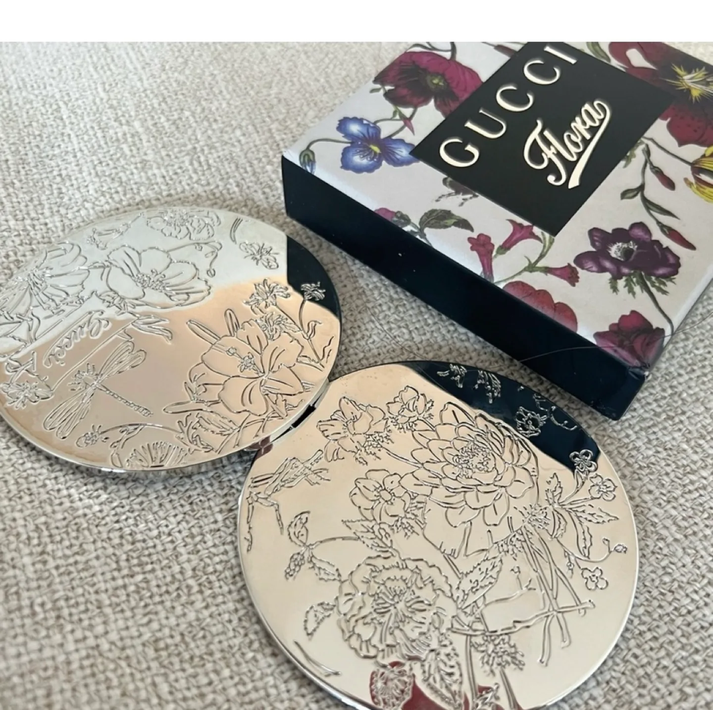 Gucci Perfume Flora Silver Metal Mirror image indicator(5)