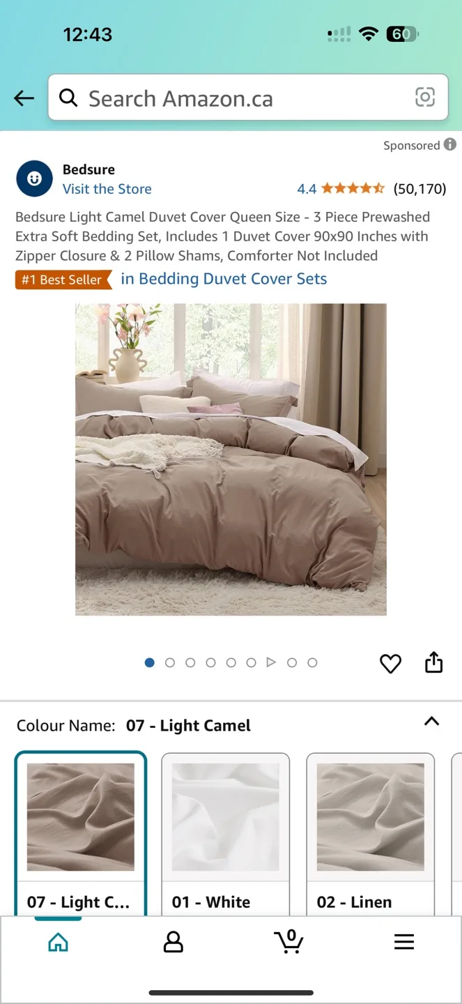 Bedding Set (Queen size) 🆕 1 Duvet + 2 pillow cases image indicator(7)