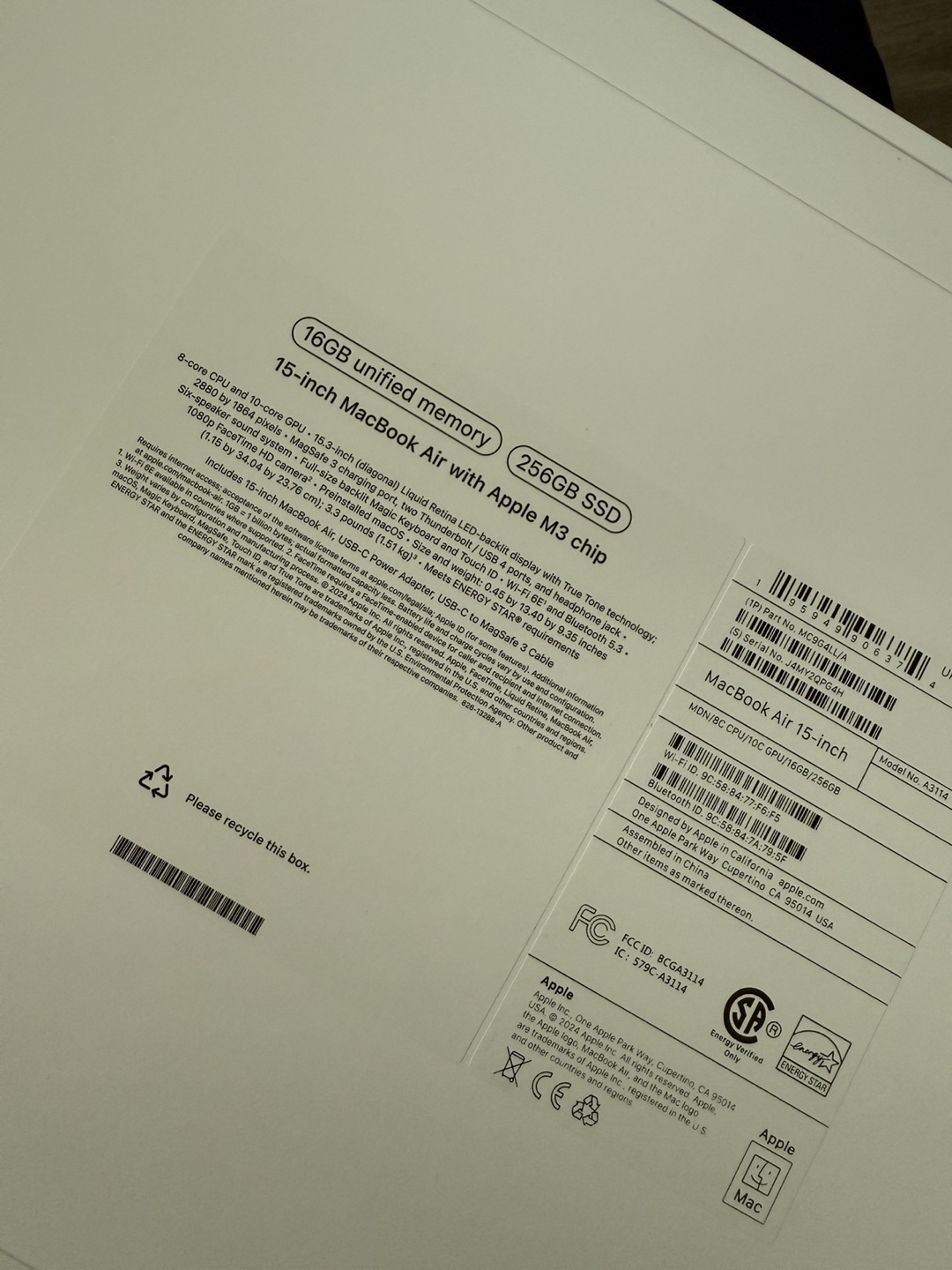 NEW 15-inch MacBook Air M3 Chip - 256GB SSD, 16GB RAM - photo 5