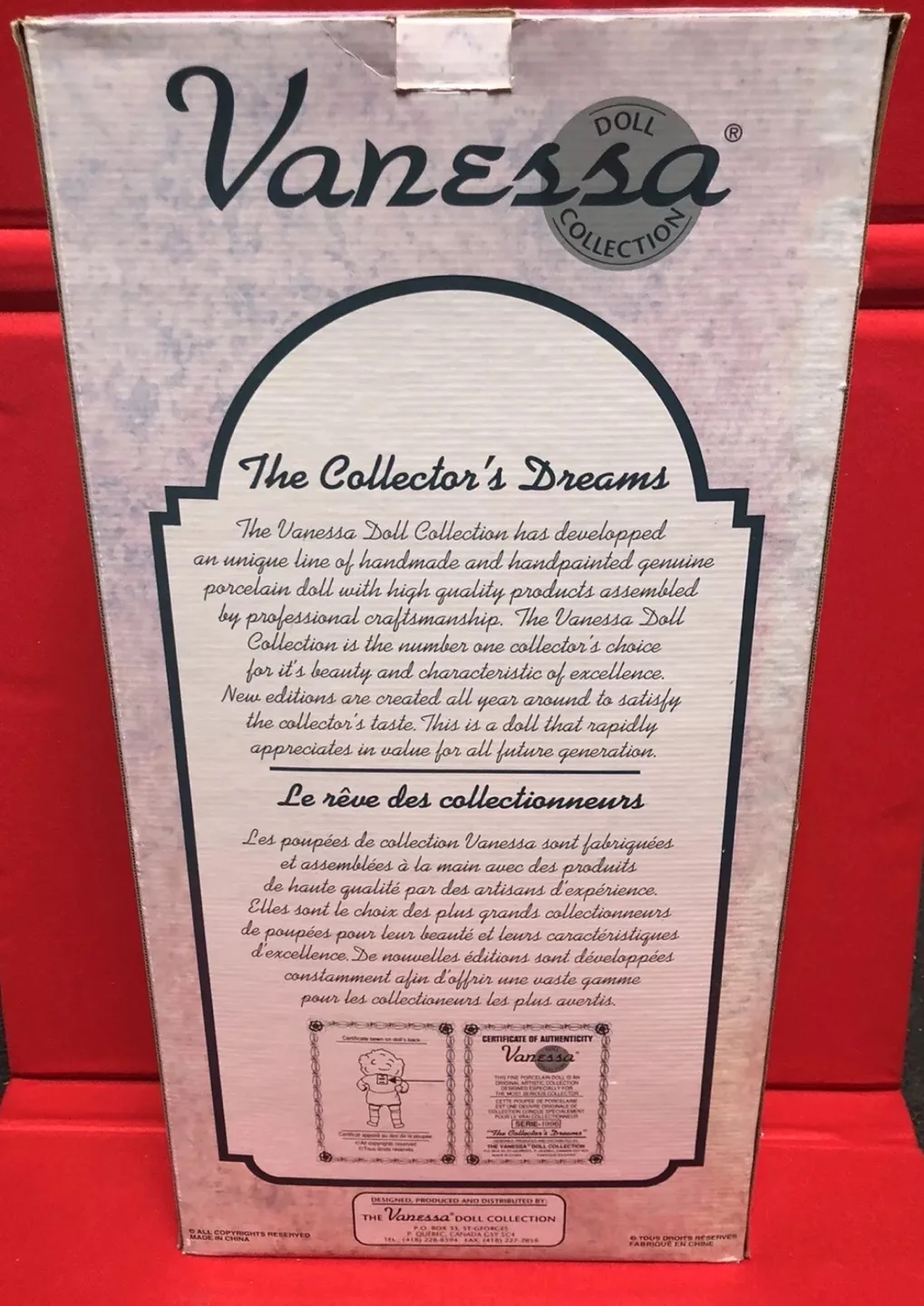 Vanessa Collection Special Edition Porcelain Doll image indicator(2)