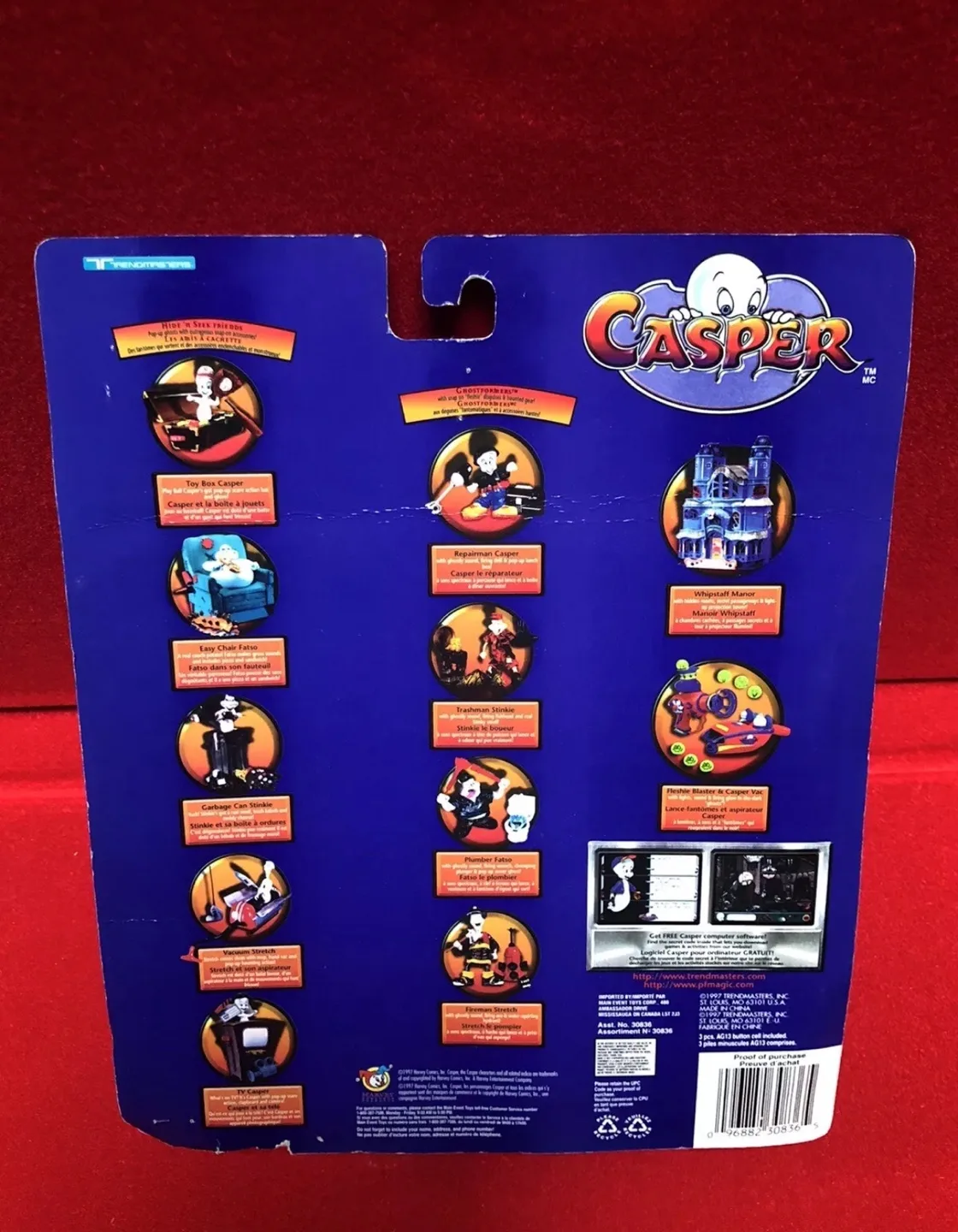 Vintage Casper Ghostformers Fatso Action Figure image indicator(2)