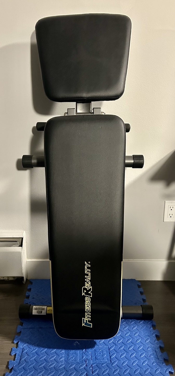 Fitness Reality 8100 Weight Bench with Dumbbells and Kettlebell - photo 3