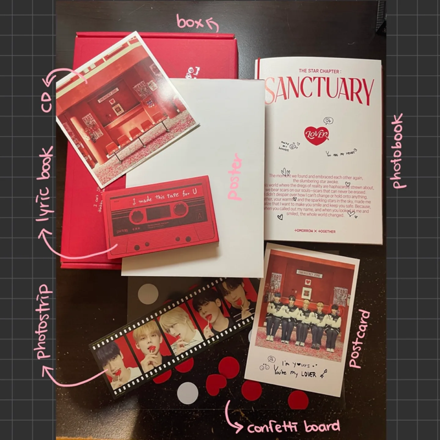 TXT - TOMORROW X TOGETHER Sanctuary (Lover Ver.) Album Kpop image indicator(3)