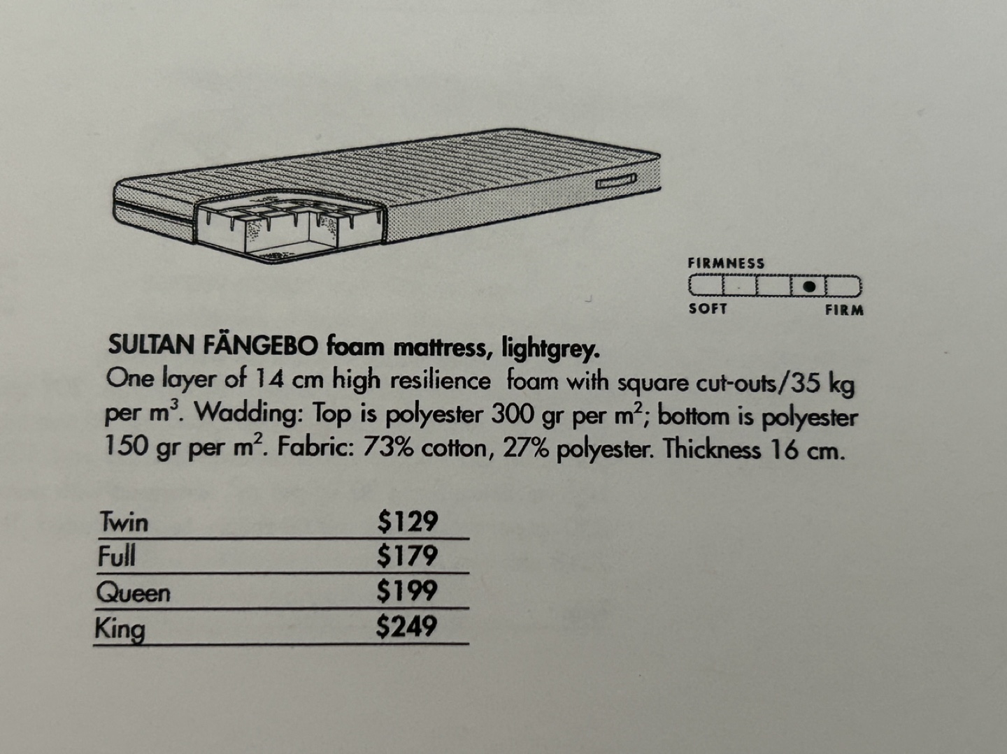 [Move-Out] IKEA Sultan Fängebö Foam Mattress #freecycle - photo 4