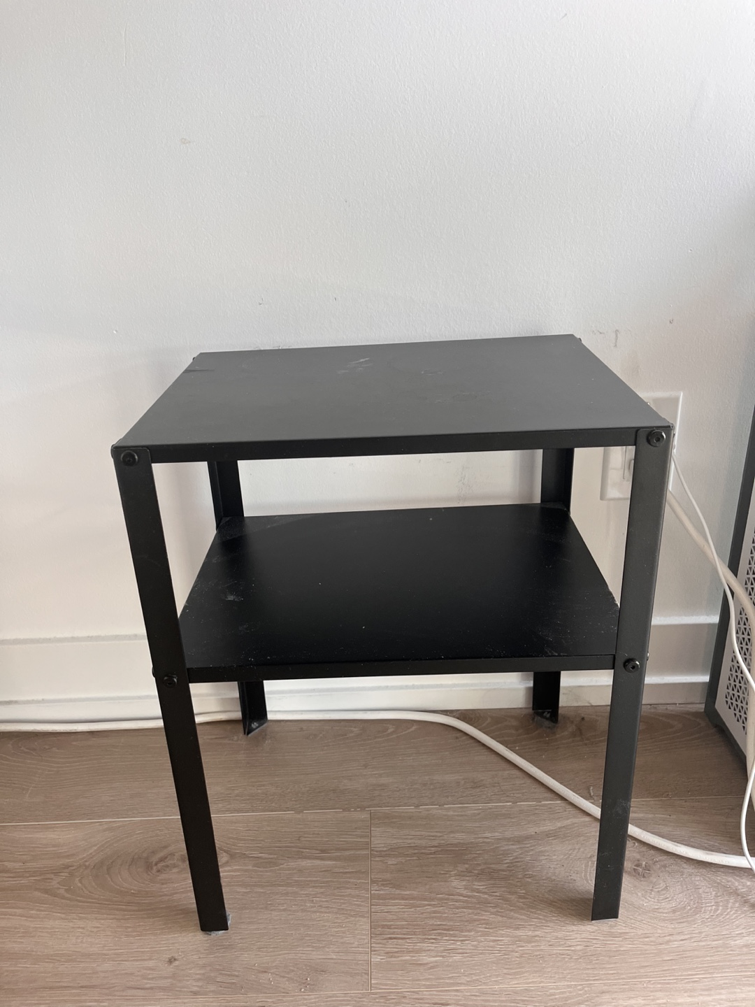 Black Metal IKEA Side Table