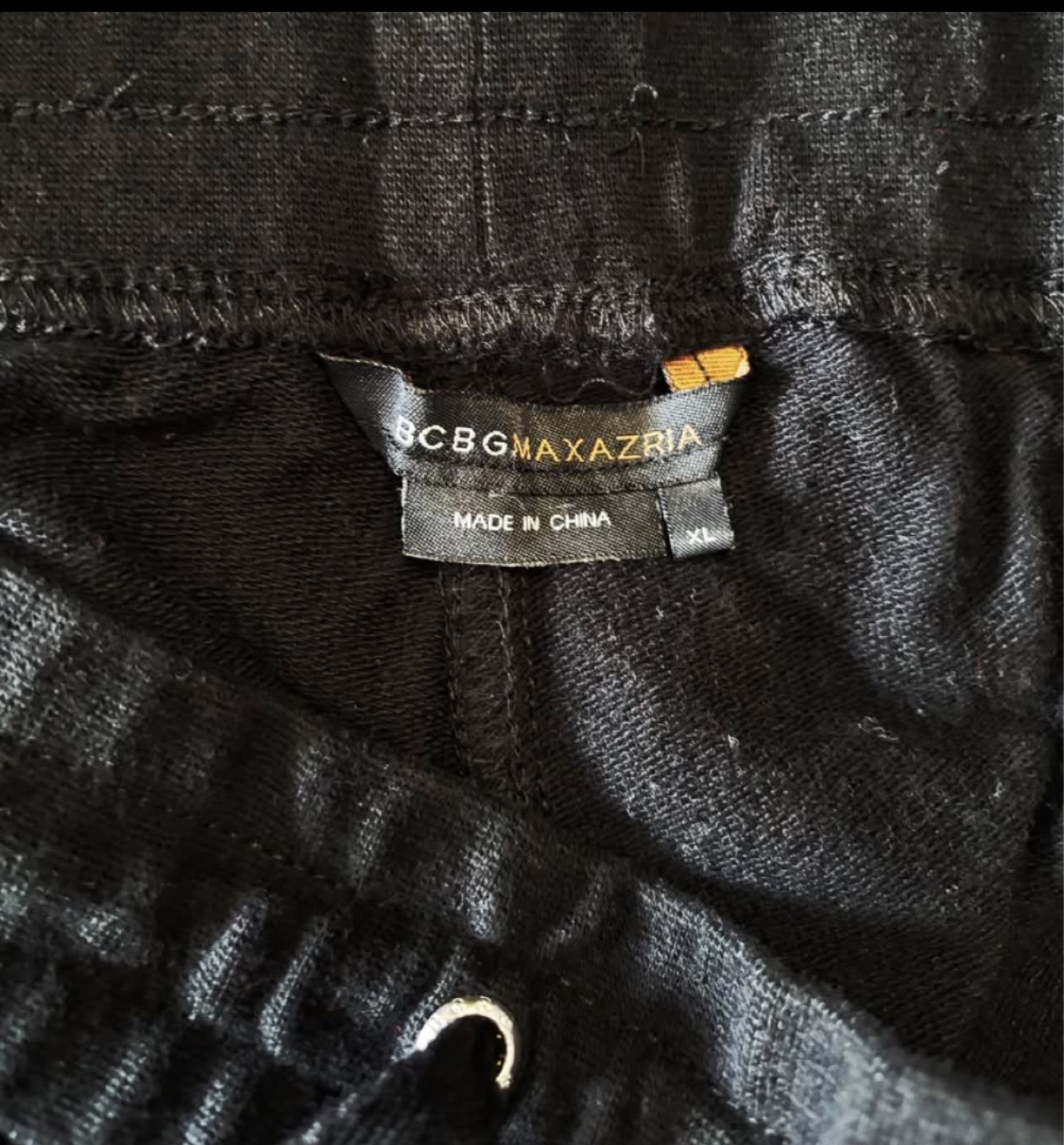🍀 BCBGMAXAZRIA black embellished joggers size XL - photo 3