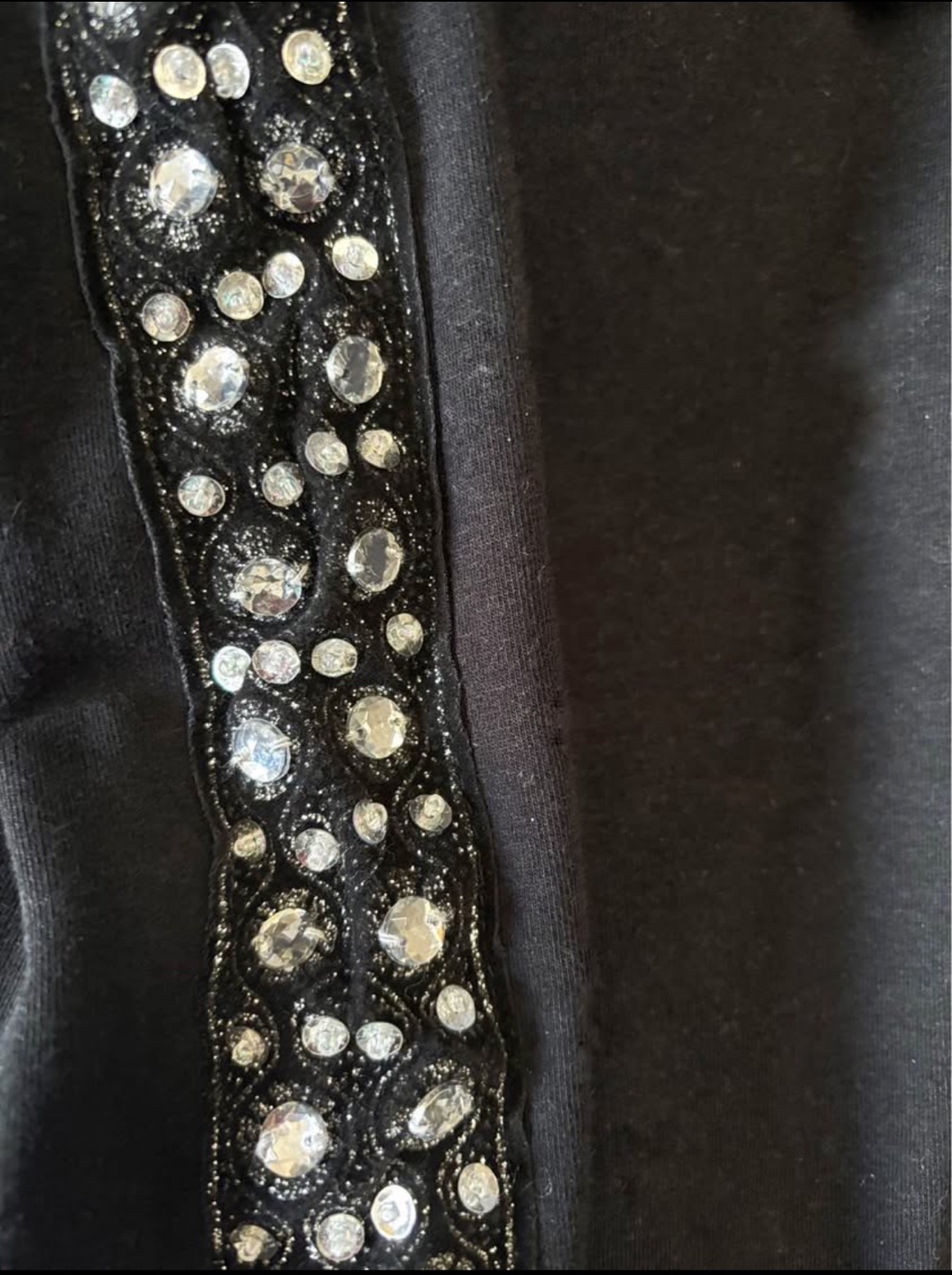 🍀 BCBGMAXAZRIA black embellished joggers size XL - photo 2