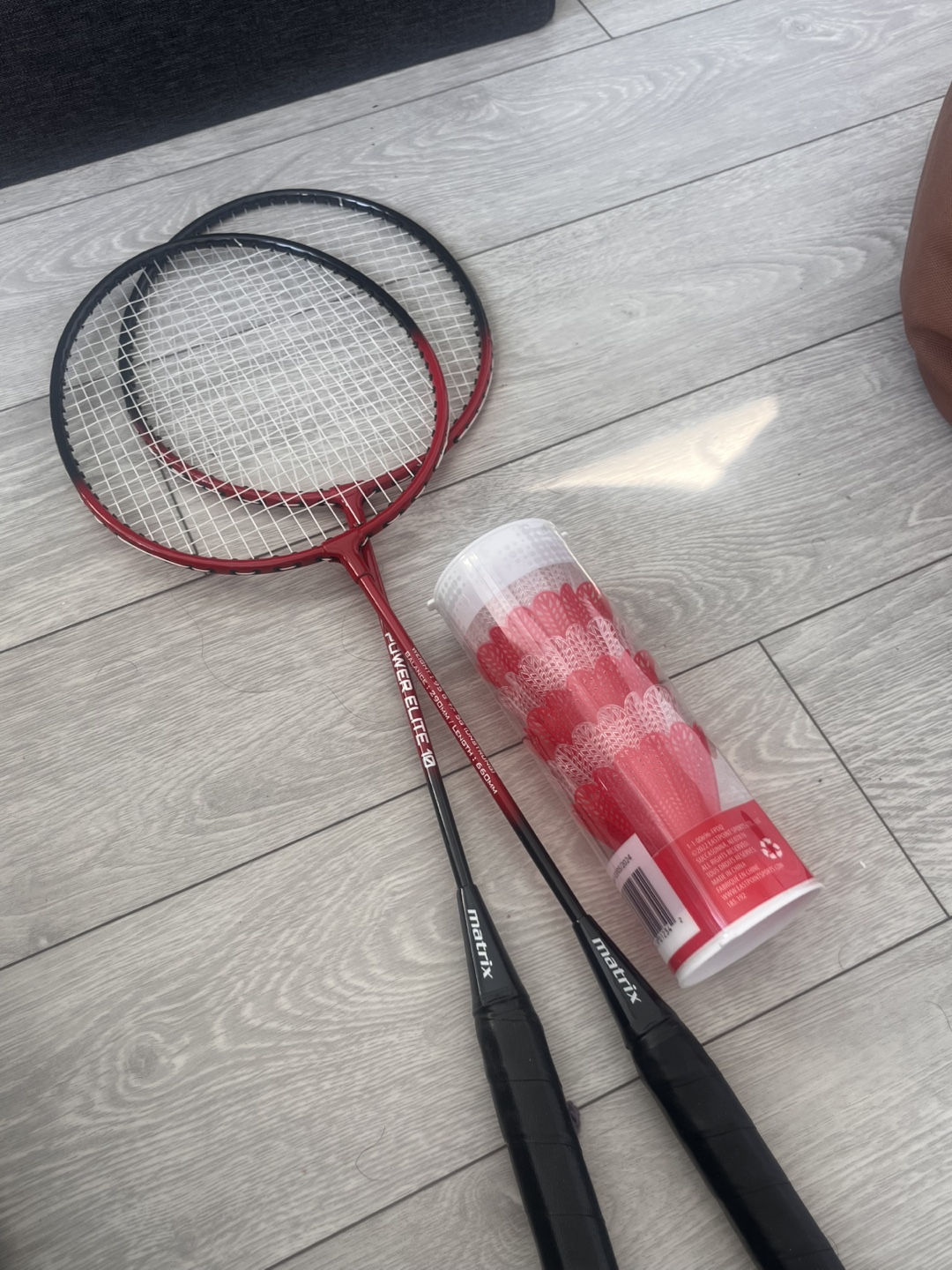 Matrix Badminton Rackets with Shuttlecocks