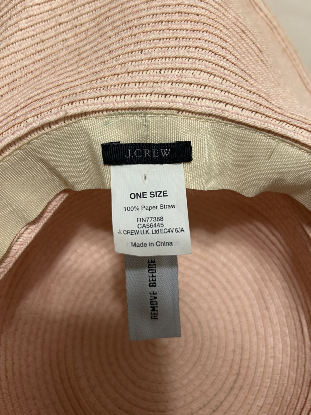 J.Crew One Size Straw Hat