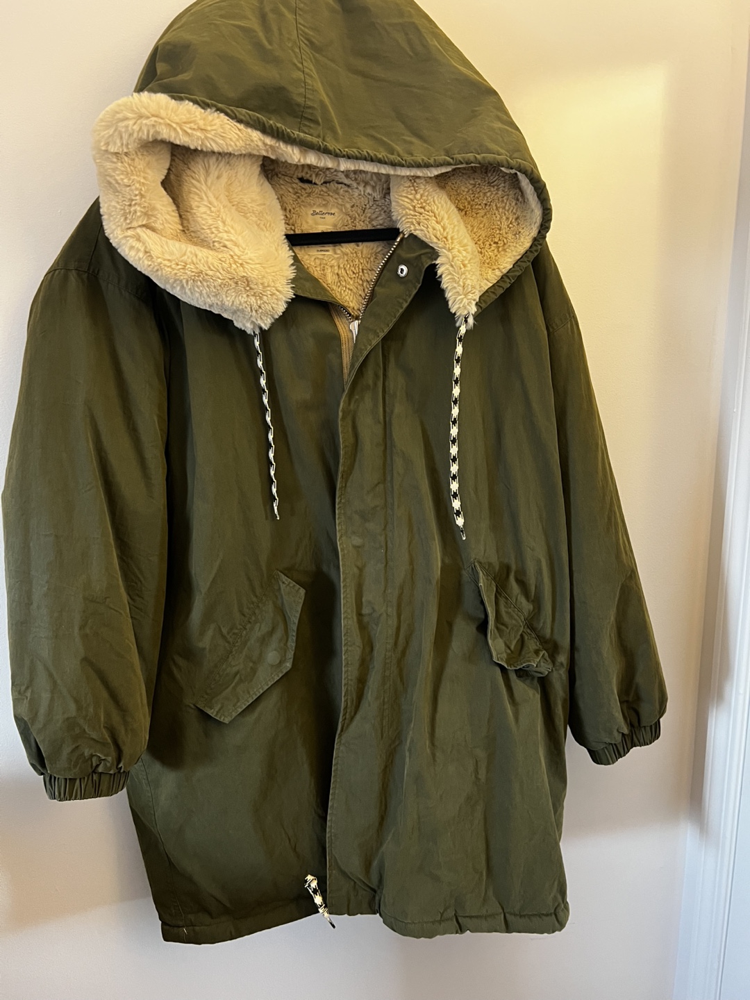 Bellerose Olive Green Hooded Parka