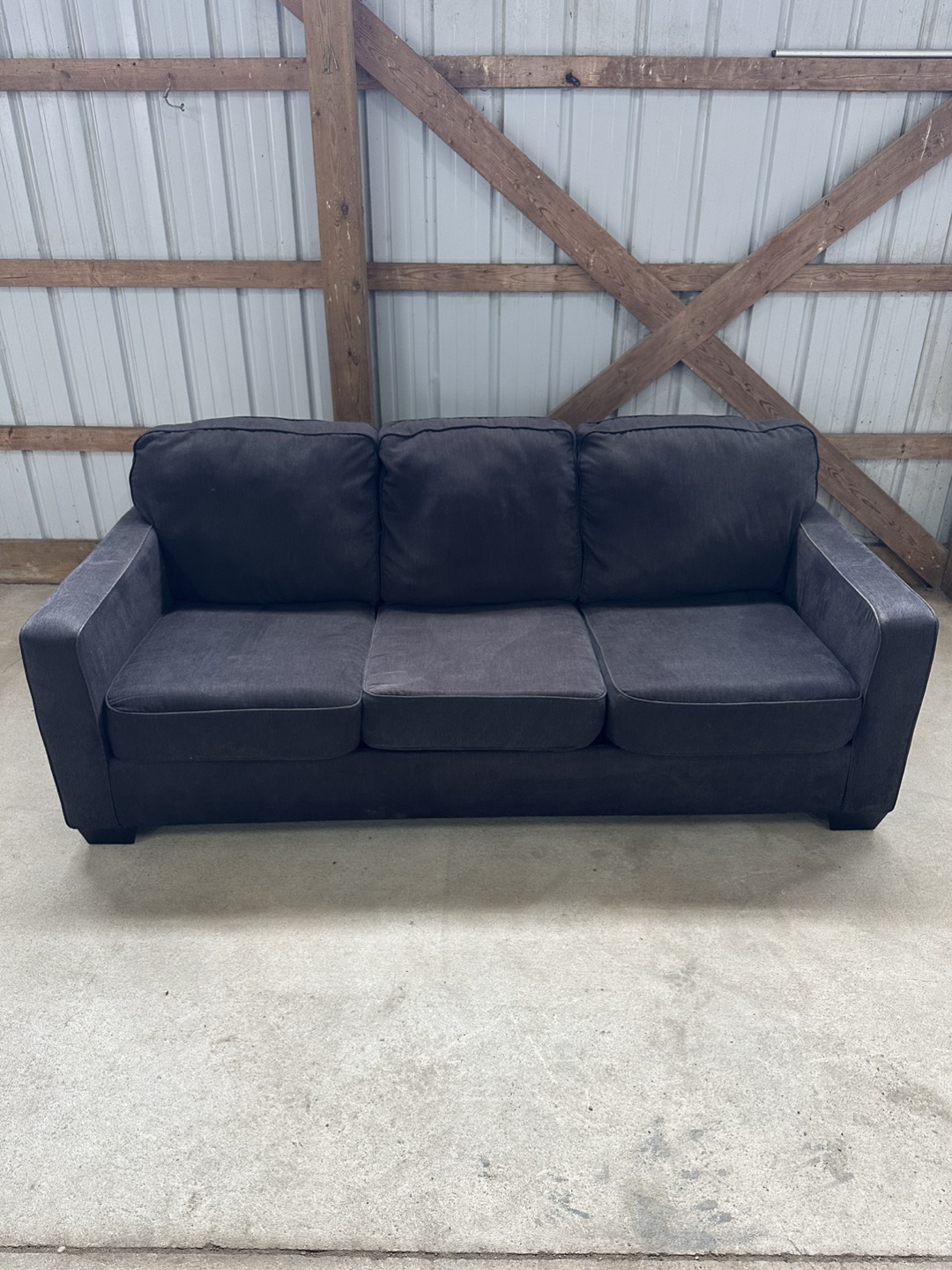 *Delivery Available* 3-Seater Dark Grey Sofa Bed - photo 2