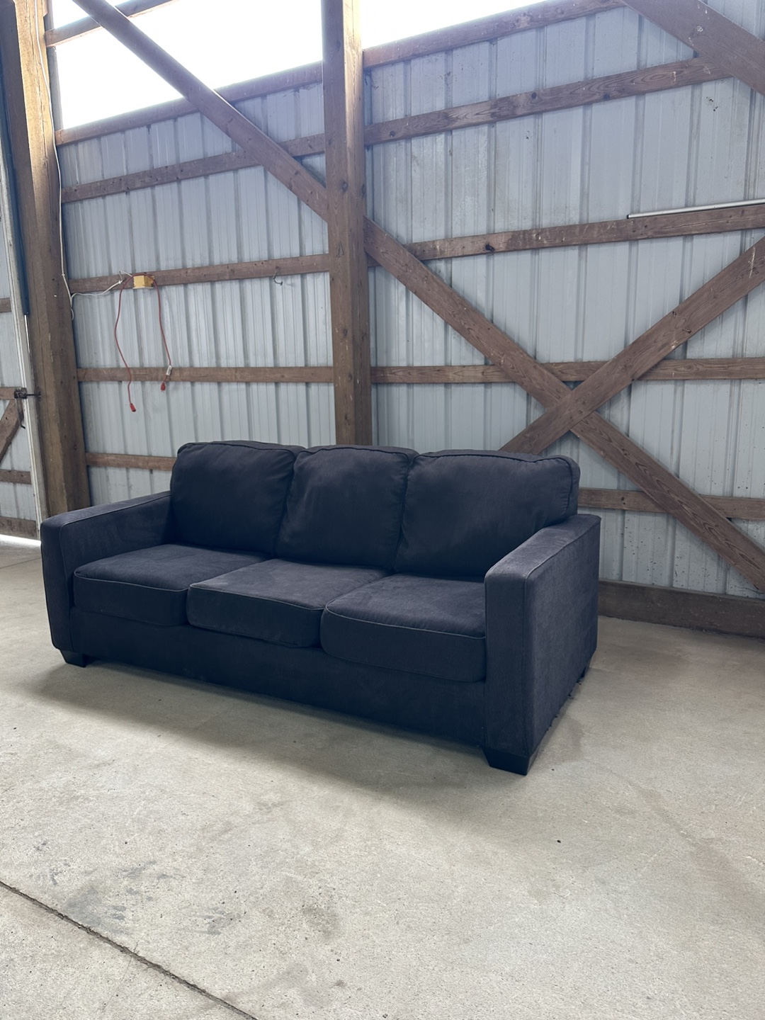 *Delivery Available* 3-Seater Dark Grey Sofa Bed - photo 4