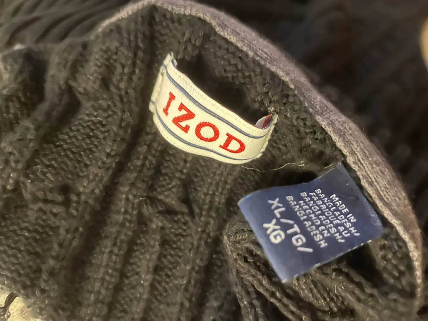 Black Cable Knit Zip-Up Sweater image indicator(6)