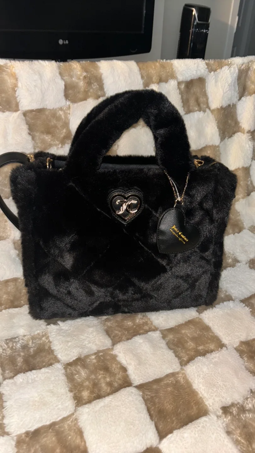 Juicy Couture Black Fluffy Handbag image indicator(3)