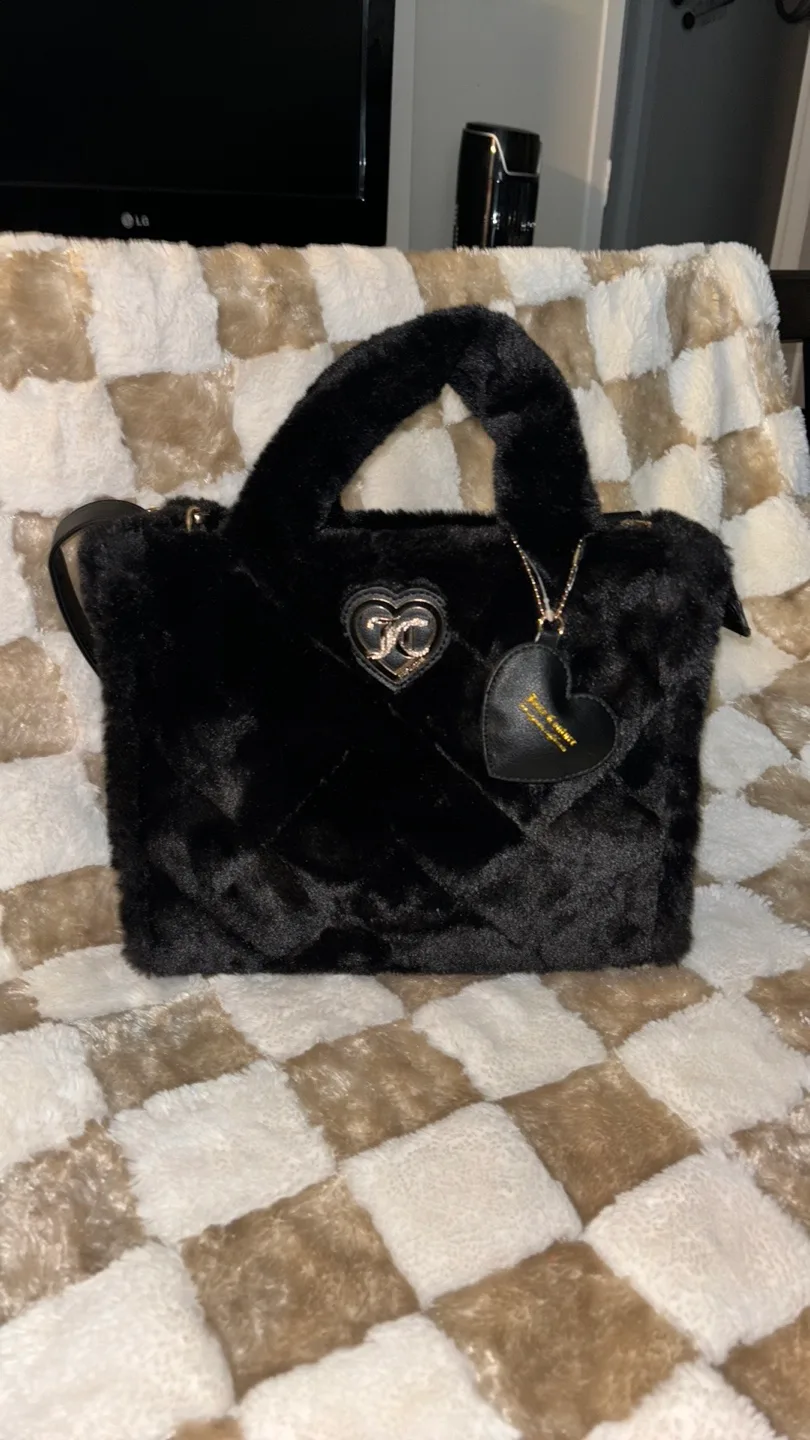 Juicy Couture Black Fluffy Handbag image indicator(2)