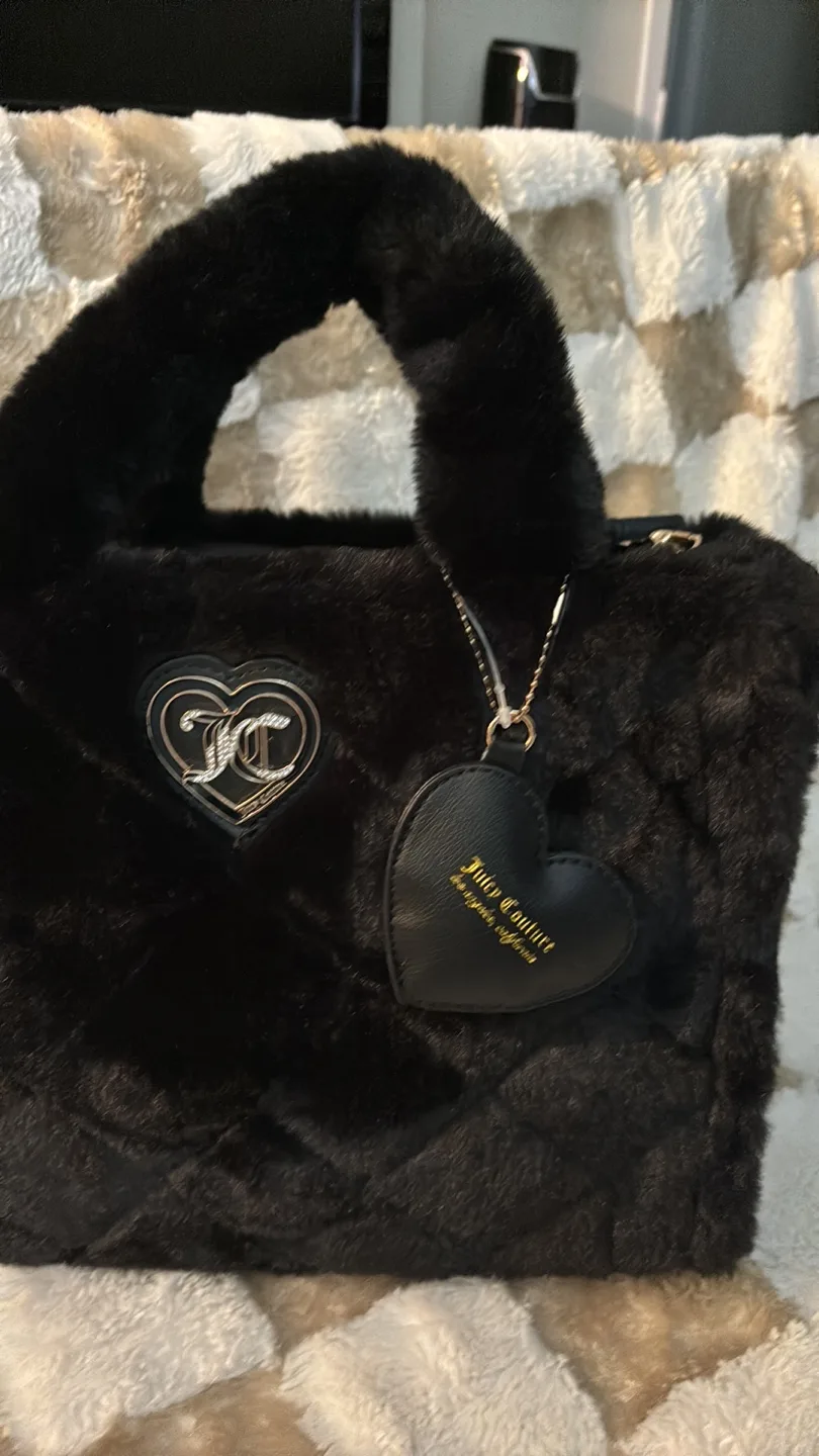 Juicy Couture Black Fluffy Handbag image indicator(5)