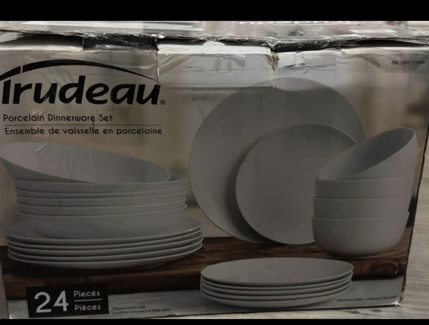 Trudeau 24-Piece Porcelain Dinnerware Set - photo 2