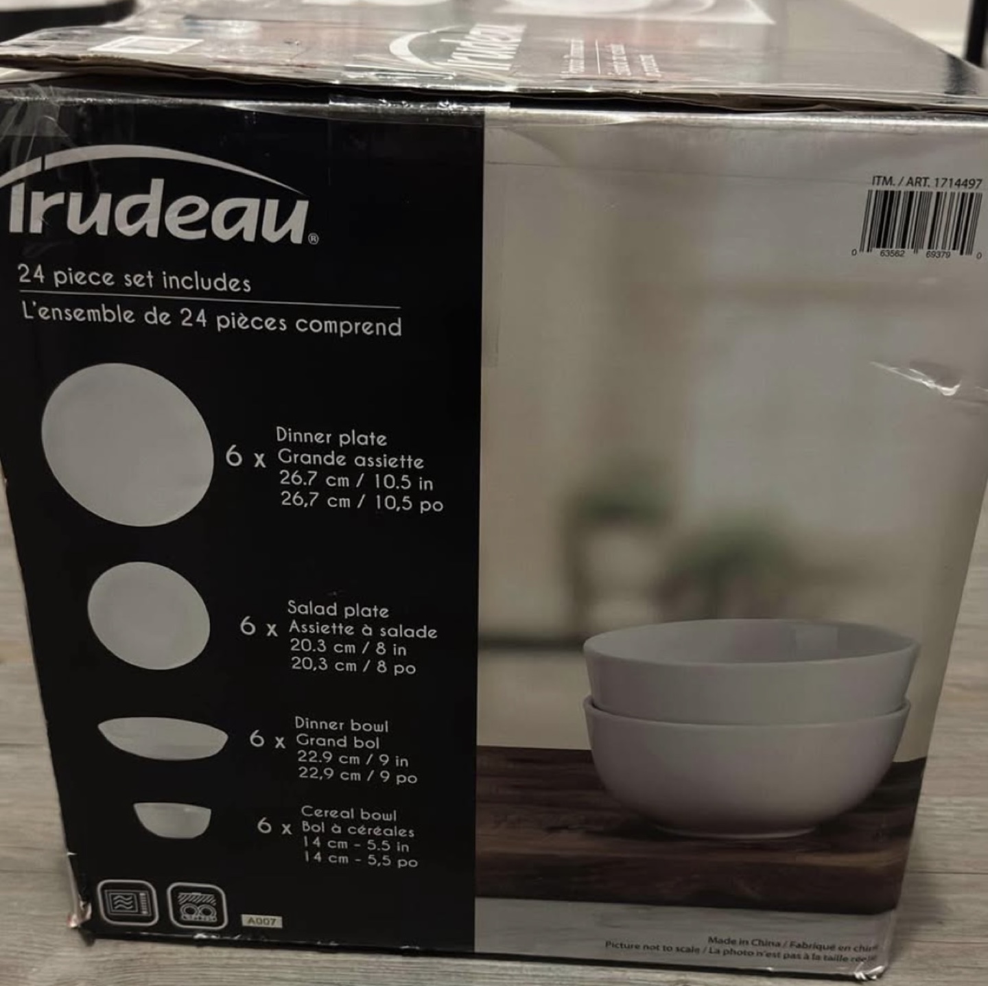 Trudeau 24-Piece Porcelain Dinnerware Set - photo 3