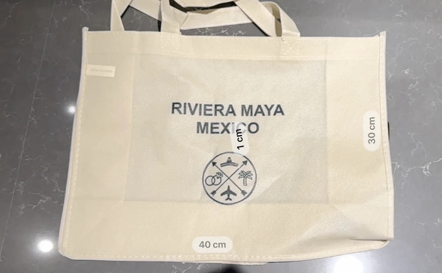 NEW 2 for $5 “Riviera Maya Mexico” canvas tote bags image indicator(4)