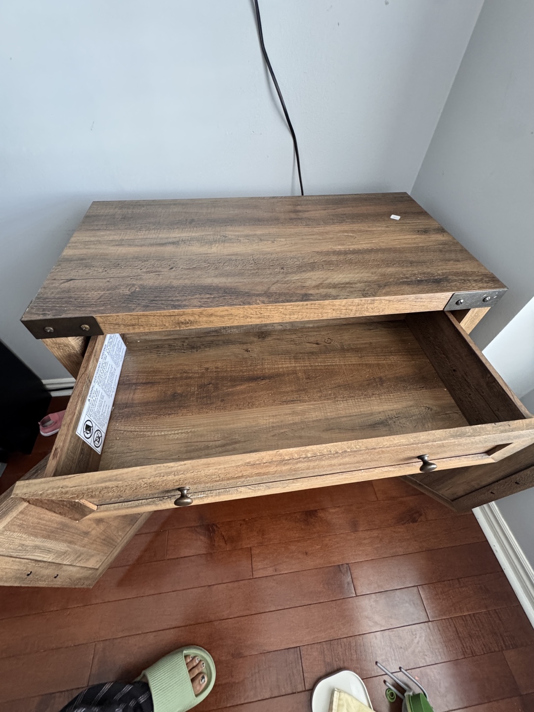 Wooden Storage Cabinet with Barn Door - photo 3
